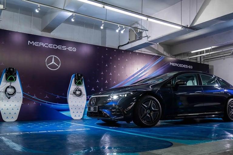 淘大商場 Mercedes-EQ 充電站