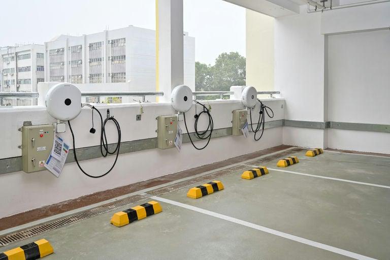 上水嘉富坊公眾停車場 Linked Charge 中速充電站