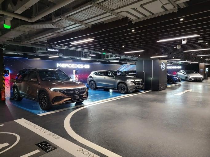 H Zentre 中間道停車場 Mercedes-EQ 中速充電站